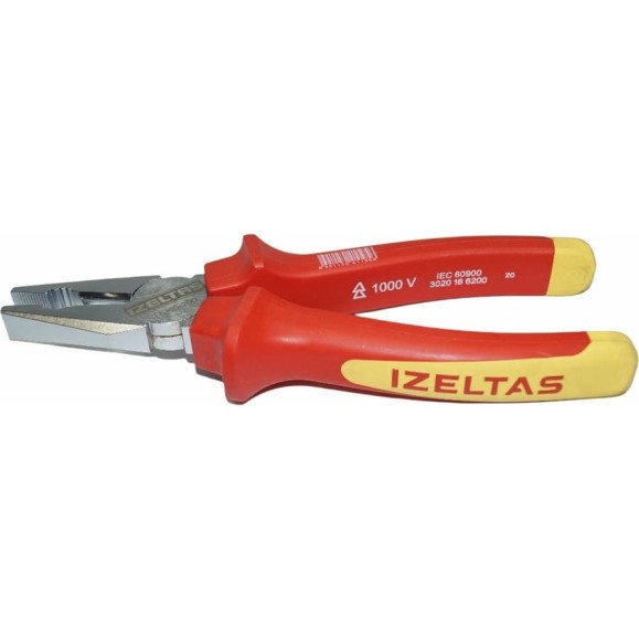 Диэлектрические плоскогубцы IZELTAS 1000 В 200 мм 3020126200
