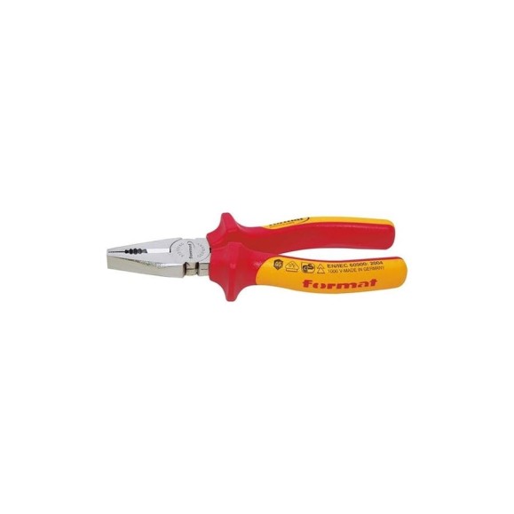 Диэлектрические пассатижи FORMAT 1000 В, VDE 180 мм 5151 0180