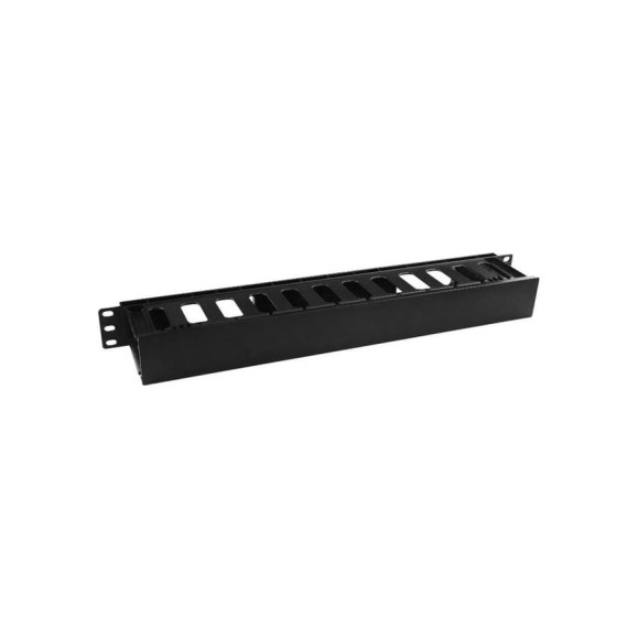 Кабельный организатор Hyperline CM-1U-D75-PL-COV пластиковый с крышкой, глубина 75 мм, 19"  481509