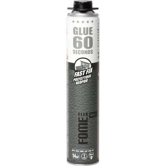 Клей-пена Fome Flex 60 sec. FAST FIX ADHESIVE FOAM, 850 мл 01-3-2-015 Клей-пена Fome Flex 60 sec. FAST FIX ADHESIVE FOAM, 850 мл 01-3-2-015