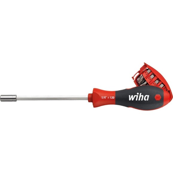 Отвертка-битодержатель Wiha SoftFinish-Magaziner 1/4 SL/PH 32903 Отвертка-битодержатель Wiha SoftFinish-Magaziner 1/4 SL/PH 32903