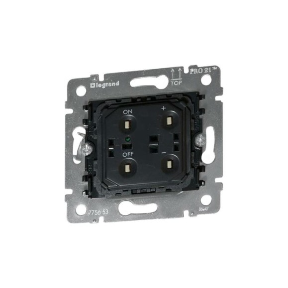 Кнопочный светорегулятор Legrand Galea Life 40-600 Вт 775653