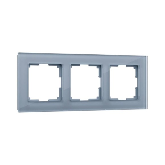 Рамка WERKEL, W0031115 на 3 поста Favorit серый, стекло a050963 Рамка WERKEL, W0031115 на 3 поста Favorit серый, стекло a050963