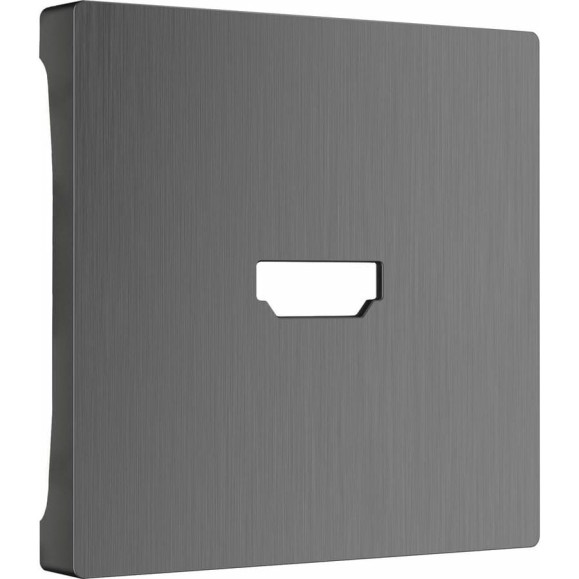 Накладка WERKEL для розетки HDMI графит рифленый W1196004 a050744 Накладка WERKEL для розетки HDMI графит рифленый W1196004 a050744