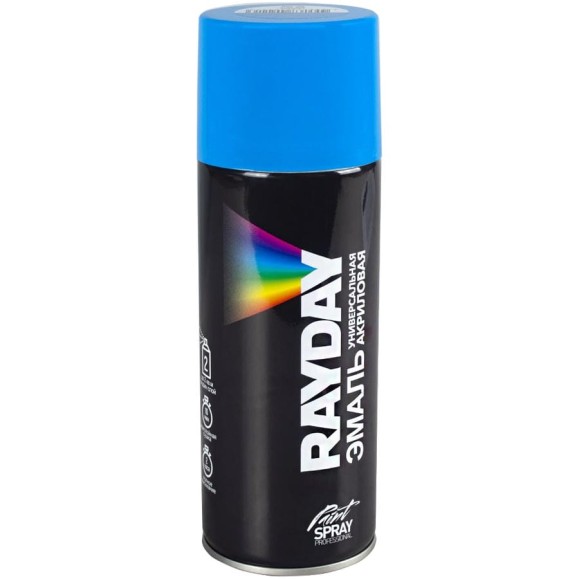 Акриловая аэрозольная краска RAYDAY Ral 5012 голубая, 520 мл Rd-060 223206 Акриловая аэрозольная краска RAYDAY Ral 5012 голубая, 520 мл Rd-060 223206