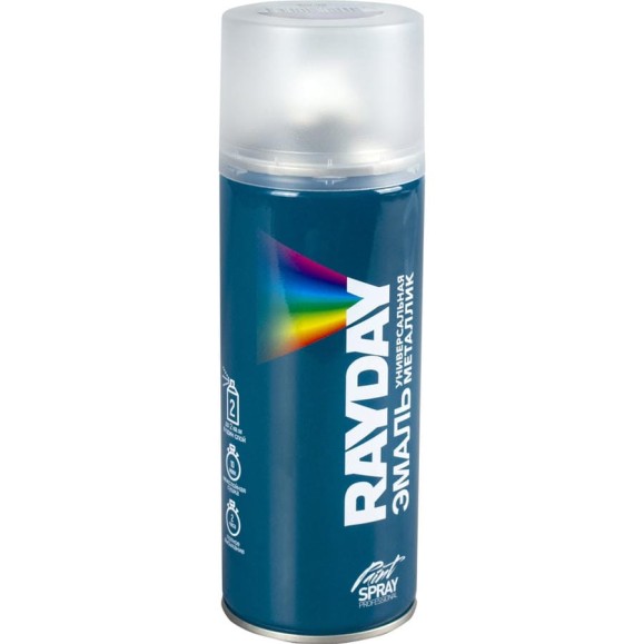 Аэрозольная краска RAYDAY металлик, алюминий, 520 мл Rd-014 223161 Аэрозольная краска RAYDAY металлик, алюминий, 520 мл Rd-014 223161