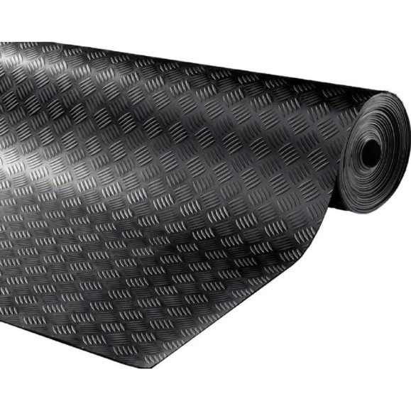 Резиновое рулонное покрытие ComeForte Шашки 1,2х10 м Checker Rubber СС002786