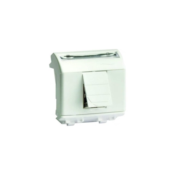Розетка DKC BRAVA RJ-45, категория 5Е, экранированная, белая 40404 76666B