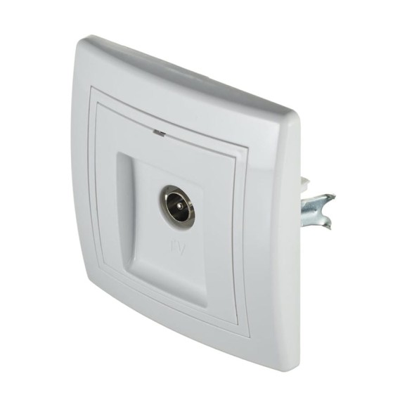 Розетка для антенны Aling-conel PRESTIGE TV, белая 612I.00 113036