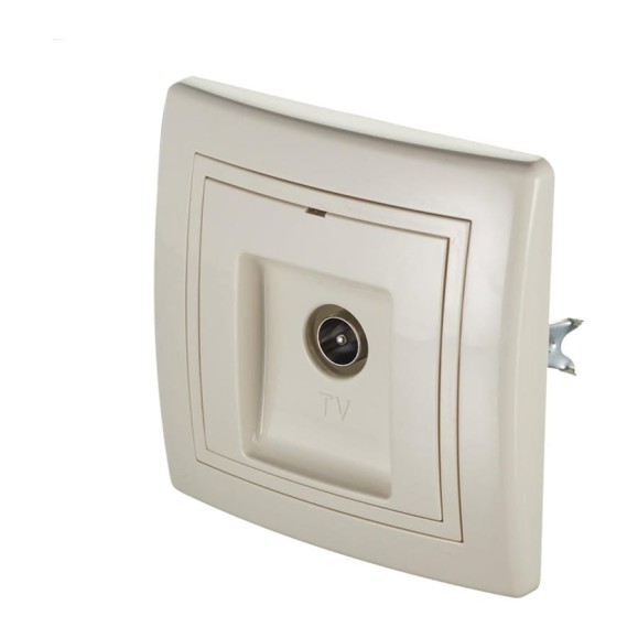 Розетка для антенны Aling-conel PRESTIGE TV, бежевая 612I.999 113075