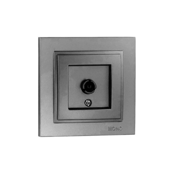 TV розетка конц. с экраном Mono Electric DESPINA антрацит 102-242405-138