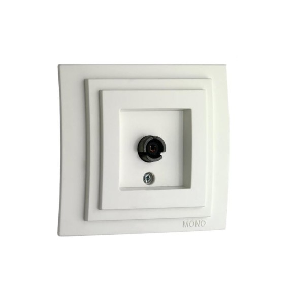 TV розетка конц. с экраном Mono Electric LARISA белый 103-191905-138 TV розетка конц. с экраном Mono Electric LARISA белый 103-191905-138