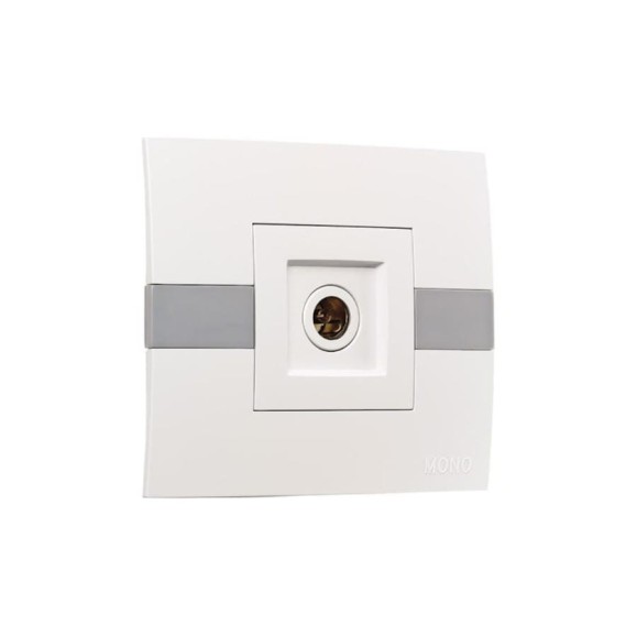 TV розетка конц. с экраном Mono Electric ECO комплект, белый 101-010104-128