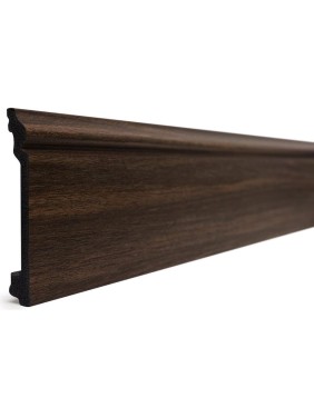 Напольный плинтус Decor-Dizayn ударопрочный влагостойкий цвет темный орех 100Х16Х2400 мм 701-73SH Напольный плинтус Decor-Dizayn ударопрочный влагостойкий цвет темный орех 100Х16Х2400 мм 701-73SH