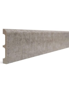 Плинтус напольный ударопрочный влагостойкий Decor-Dizayn цвет серый бархат 80Х13Х2400 мм 706-25 Плинтус напольный ударопрочный влагостойкий Decor-Dizayn цвет серый бархат 80Х13Х2400 мм 706-25