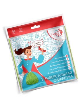 Салфетка Lady Fly 30х30 плотность 250, 1 шт, оверлок LF3030/250B1 Салфетка Lady Fly 30х30 плотность 250, 1 шт, оверлок LF3030/250B1