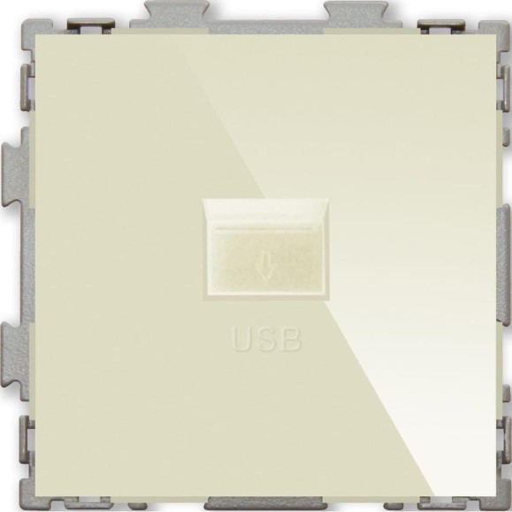 USB розетка CGSS 2.1А бежевая Практика PL-W201U-BGG