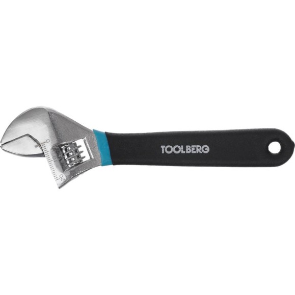 Разводной ключ Toolberg 6-150 мм, хромированный, обрезиненная ручка 90003055460
