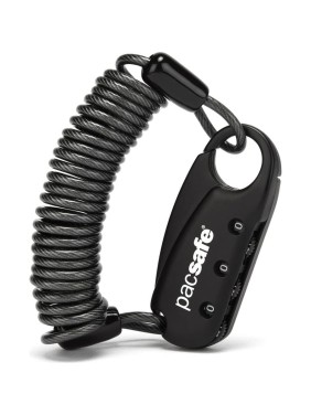 Кодовый замок с тросом Pacsafe черный 10267100