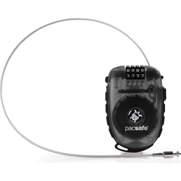 Кодовый замок с тросом Pacsafe Retractasafe 100 серый 10270109 Кодовый замок с тросом Pacsafe Retractasafe 100 серый 10270109