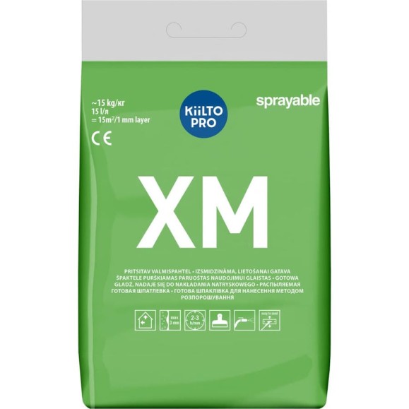 Готовая шпатлевка с легким наполнителем KIILTO XM 15 кг T2015.015