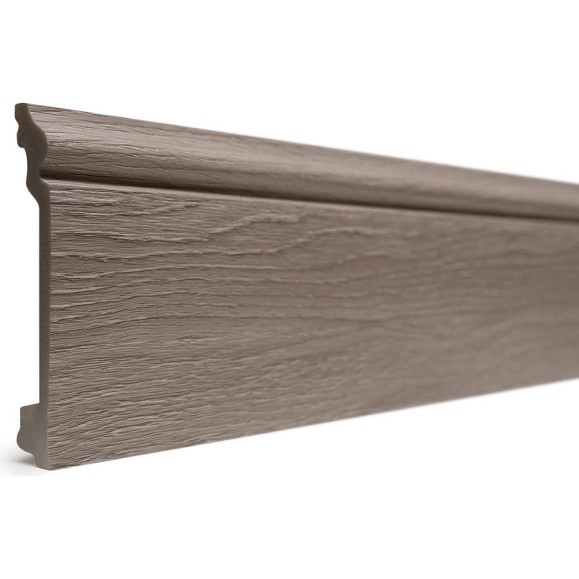 Напольный плинтус Decor-Dizayn ударопрочный влагостойкий цвет серый 100Х16Х2400 мм 701-80SH Напольный плинтус Decor-Dizayn ударопрочный влагостойкий цвет серый 100Х16Х2400 мм 701-80SH