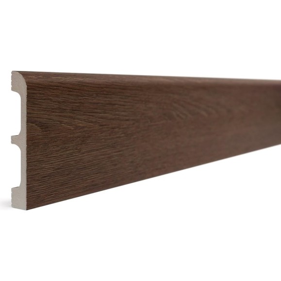 Плинтус напольный ударопрочный влагостойкий (тик; 80Х13Х2400 мм) Decor-Dizayn 706-82SH Плинтус напольный ударопрочный влагостойкий (тик; 80Х13Х2400 мм) Decor-Dizayn 706-82SH