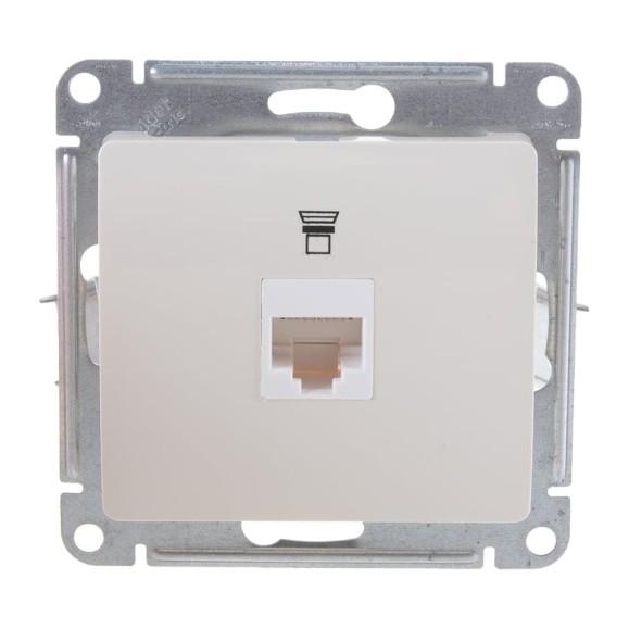 Механизм компьютерной розетки 1-м Systeme Electric (Schneider Electric) Glossa, RJ45, бежевый, арт. GSL000281K Механизм компьютерной розетки 1-м Systeme Electric (Schneider Electric) Glossa, RJ45, бежевый, арт. GSL000281K