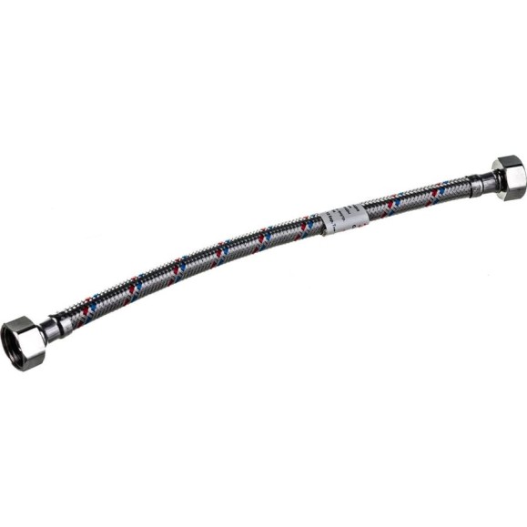 Гибкая подводка для воды (30 см; 1/2"; гайка-гайка) VALTEC VTf.001.IS.0404030