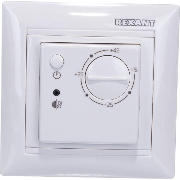 Механический терморегулятор REXANT RX-308B (белый) 51-0562