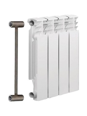 Биметаллический радиатор отопления Solur PRESTIGE 4 секции BMET04 BMET044562389