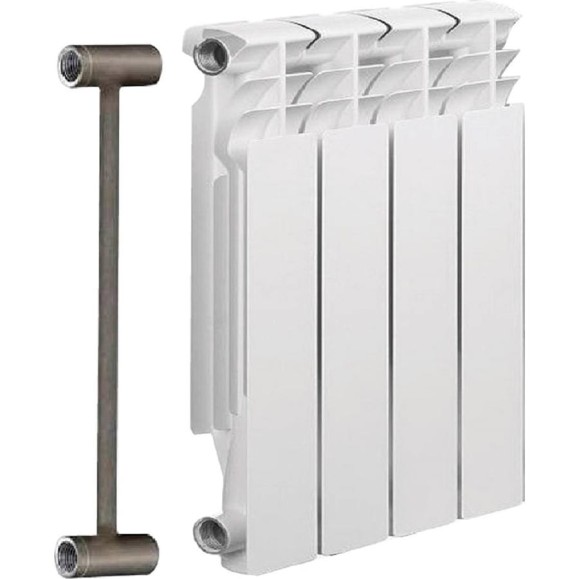 Биметаллический радиатор отопления Solur PRESTIGE 4 секции BMET04 BMET044562389