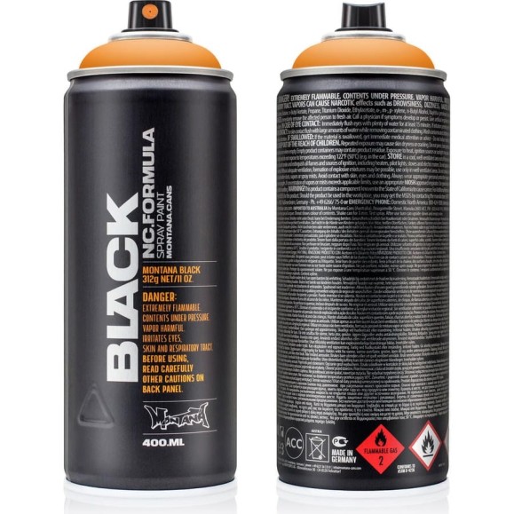 Краска MONTANA BLACK заводной апельсин, 0.4 л 2070 BLK