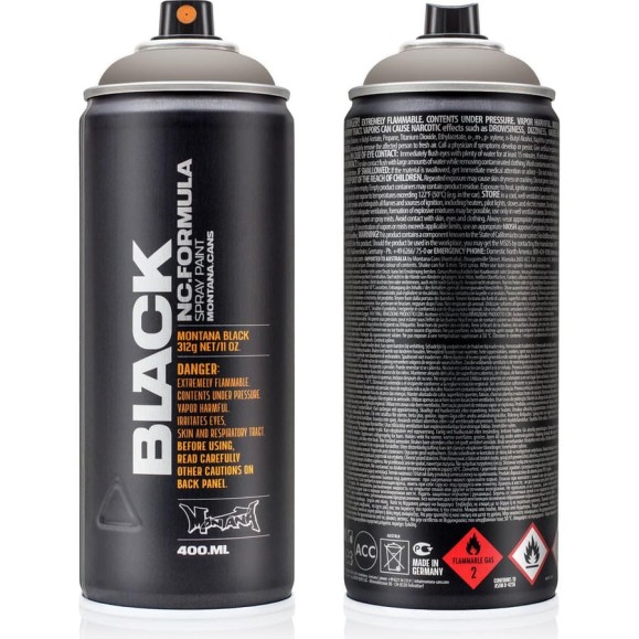 Краска MONTANA BLACK грязно-серая, 0.4 л 7130 BLK
