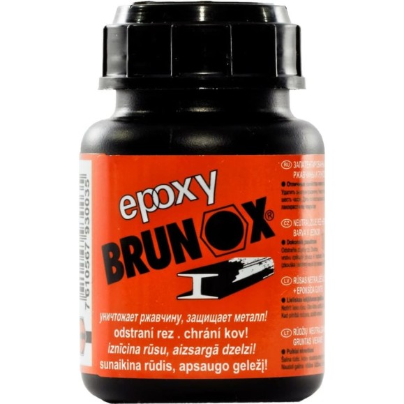 Грунтовка и преобразователь ржавчины BRUNOX Epoxy, 100 ml флакон BR010EP