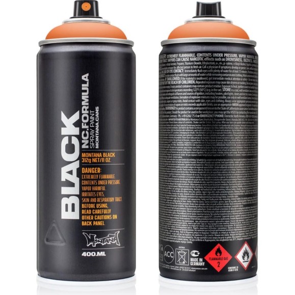 Краска MONTANA BLACK оранжевый атом, 0.4 л 2120 BLK Краска MONTANA BLACK оранжевый атом, 0.4 л 2120 BLK