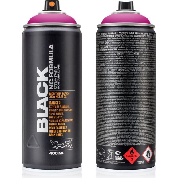 Краска MONTANA BLACK пурпурно-розовая, 0.4 л 3160 BLK