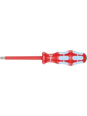Диэлектрическая отвертка WERA 3167 i TORX VDE, нержавеющая сталь, TX30х100 мм WE-022766