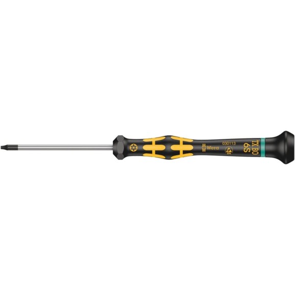 Антистатическая отвертка WERA 1567 TORX BO ESD Kraftform Micro, TX6х60 мм WE-030113 Антистатическая отвертка WERA 1567 TORX BO ESD Kraftform Micro, TX6х60 мм WE-030113