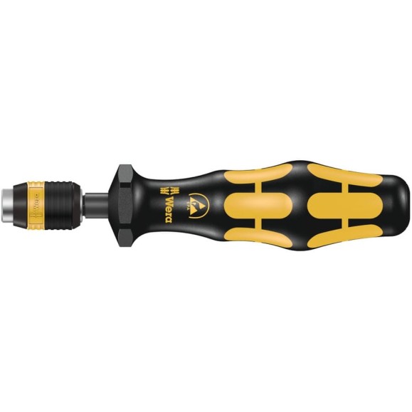 Динамометрическая отвертка WERA 7461 ESD Kraftform, 1.2 Нм, для бит 1/4 WE-074842 Динамометрическая отвертка WERA 7461 ESD Kraftform, 1.2 Нм, для бит 1/4 WE-074842