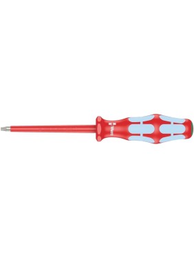 Диэлектрическая отвертка WERA 3167 i TORX VDE, нержавеющая сталь, TX10х80 мм WE-022762
