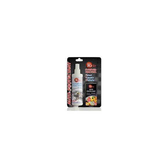 Полироль пластика RED Low Gloss Тутти Фрутти, матовый с губкой 250мл R4268