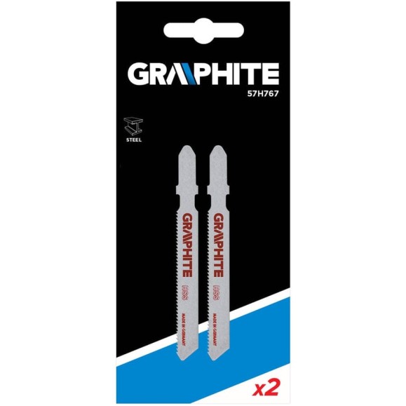 Полотно (2 шт; 21TPI; 50 мм) для электролобзика GRAPHITE 57H767