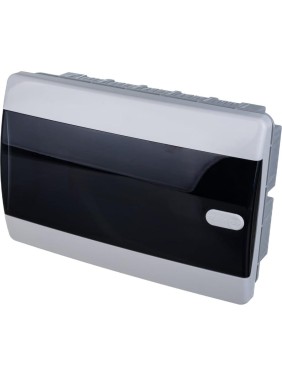 Встраиваемый щит Tekfor 12 модулей, IP41, прозрачная черная дверца CVK 40-12-1 01-05-005