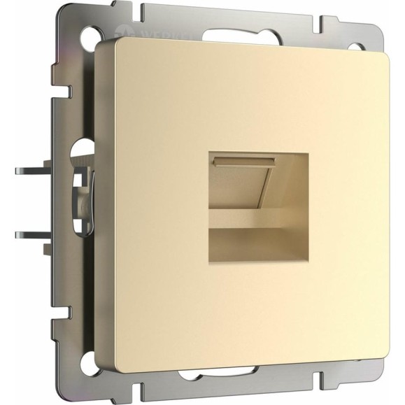 Розетка WERKEL W1181011 Ethernet RJ 45 шампань a050873 Розетка WERKEL W1181011 Ethernet RJ 45 шампань a050873