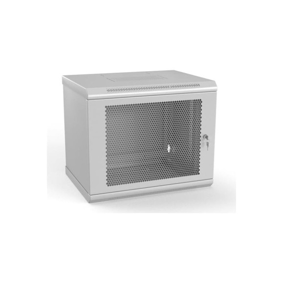 Настенный шкаф Hyperline TWL-1266-SD-RAL7035 19-дюймовый (19"), 12U, 650x600х600мм, металлический 432749