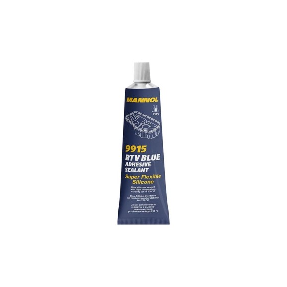 Силиконовый герметик MANNOL RTV Adhesive Sealant Blue (синий; 85 г; от -40 до +230 градусов) 2484 Силиконовый герметик MANNOL RTV Adhesive Sealant Blue (синий; 85 г; от -40 до +230 градусов) 2484