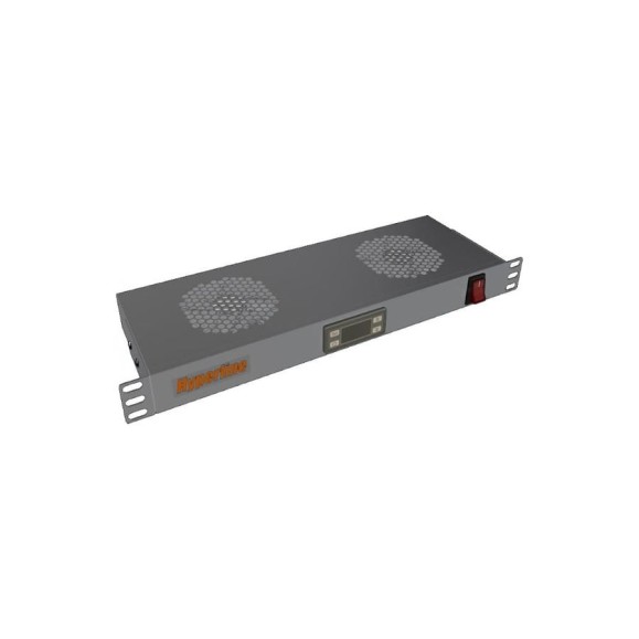 Вентиляторный модуль Hyperline TRFA-MICR-2F-RAL7035 19