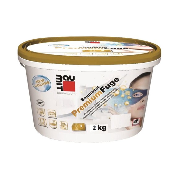 Затирка для швов Baumit Baumacol PremiumFuge (манхэттен; 2 кг) 9002428116005