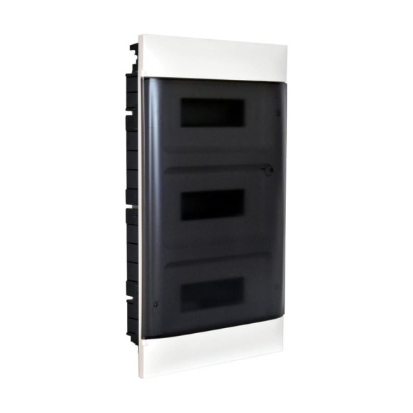 Пластиковый щиток Legrand Practibox S  Встраиваемый 3X12 Дымчатая дверь 135553
